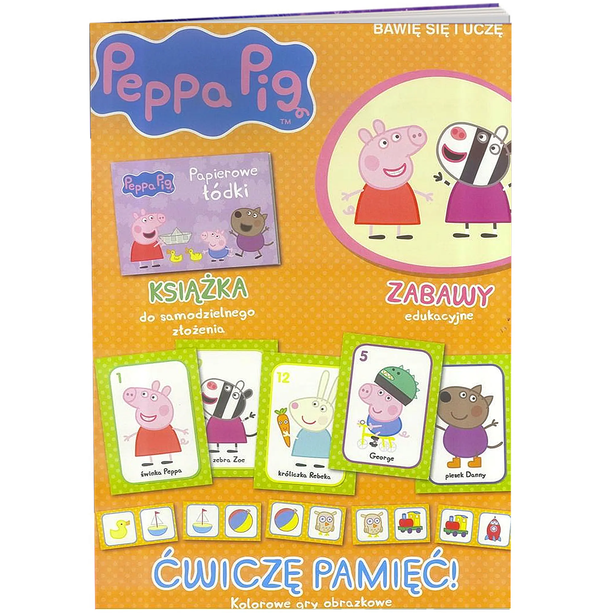 Książka - Ćwiczę pamięć bawię się i uczę Świnka Peppa