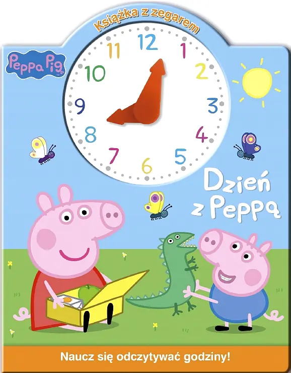 Książka - Peppa Pig. Książka z zegarem Dzień z Peppą