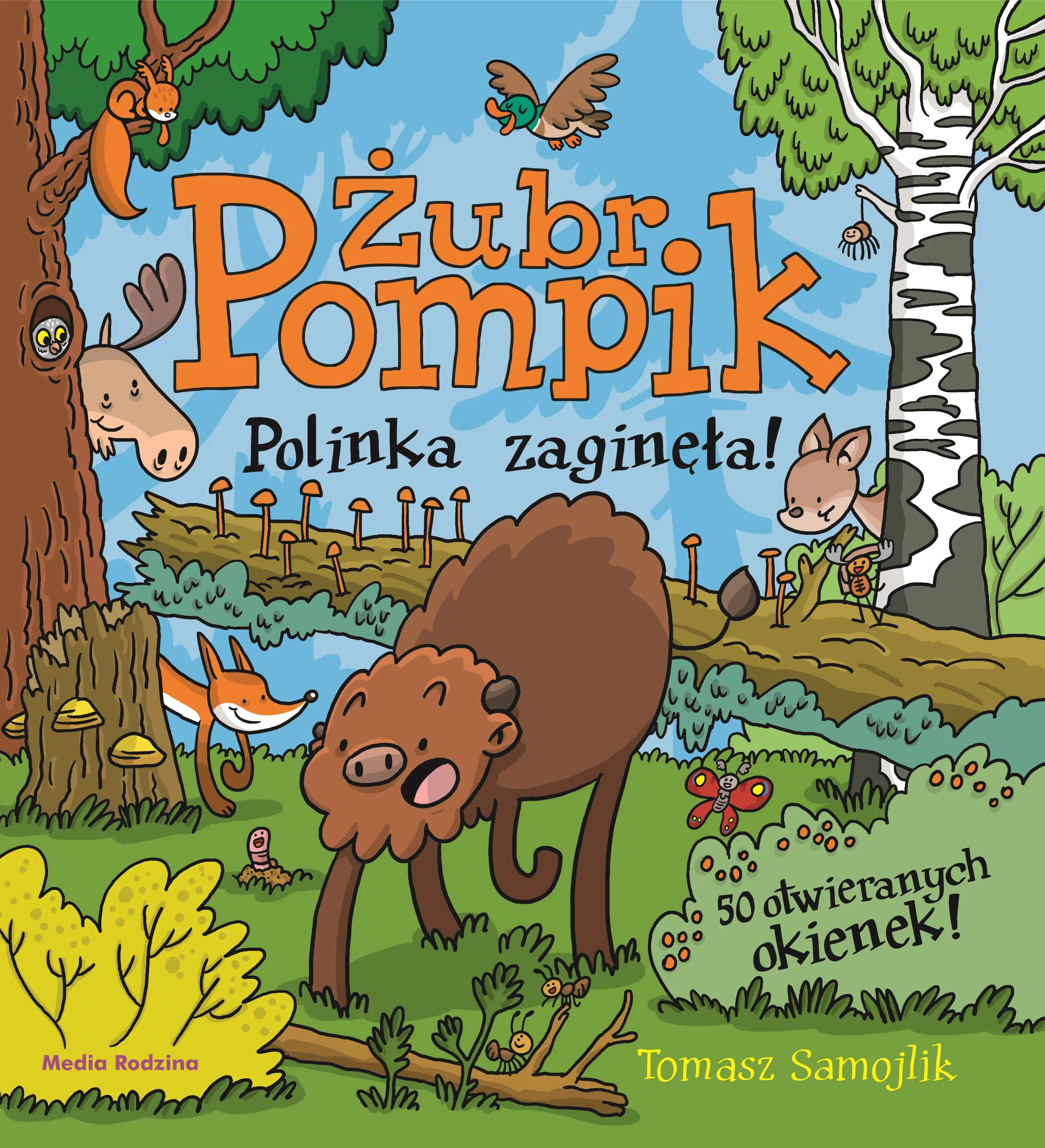 Książka - Żubr Pompik. Polinka zaginęła