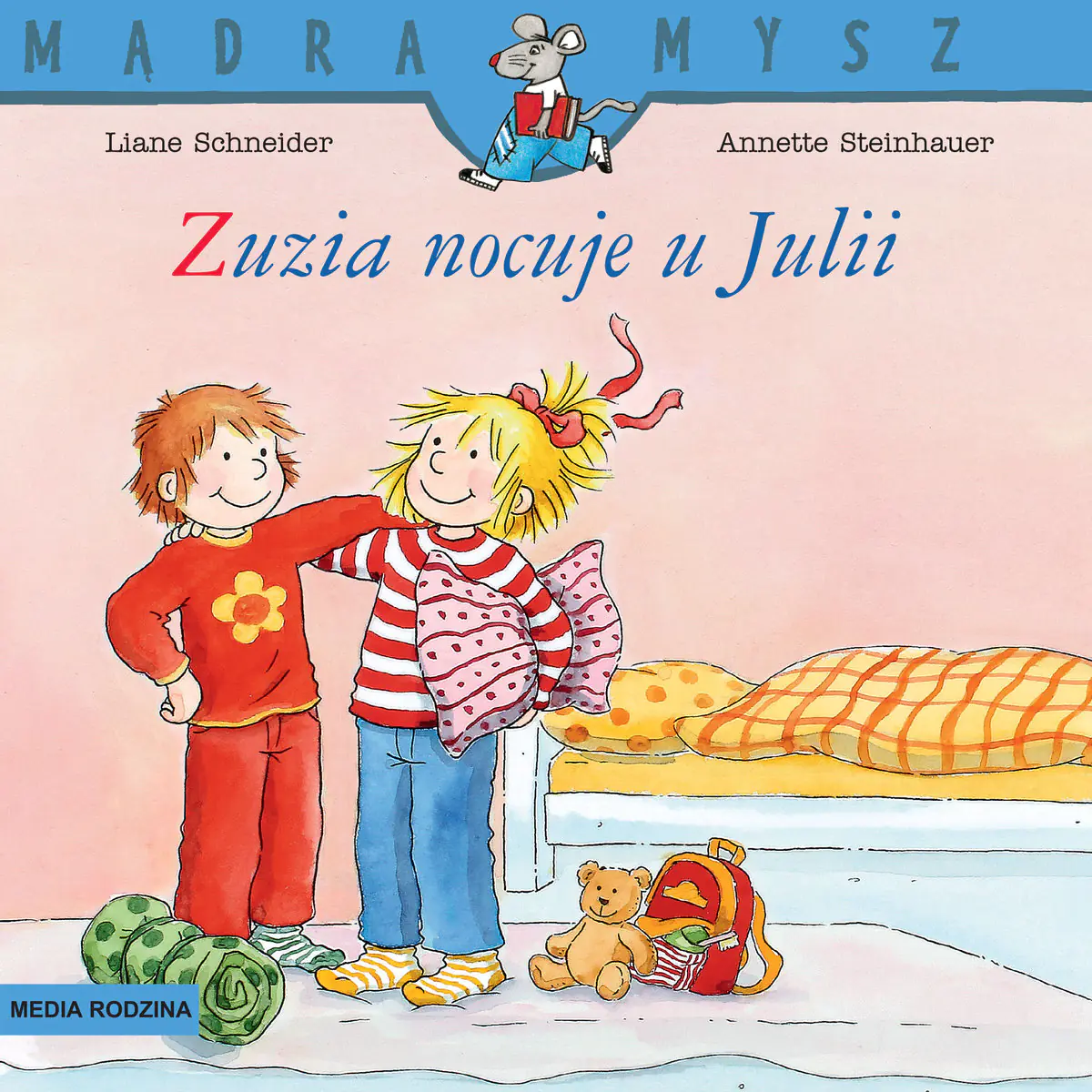 Książka - Zuzia nocuje u Julii. Mądra Mysz