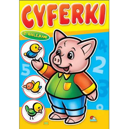 Książka - Kolorowanka. Cyferki - Dinozaur (A5, 16 str.)