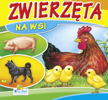 Książka - Zwierzęta na wsi. Książeczka kartonowa