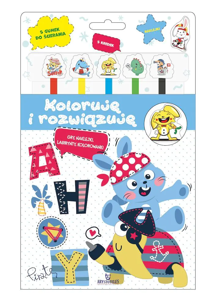 Książka - Koloruję i rozwiązuję wer. niebieska