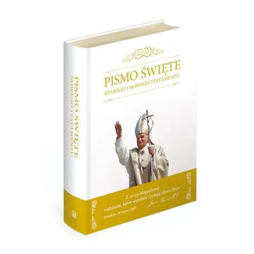 Książka - Biblia domowa kolorowa z białą obwolutą