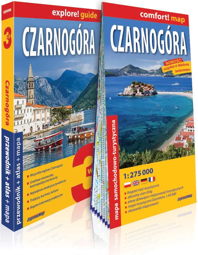 Książka - Explore! guide Czarnogóra 3w1