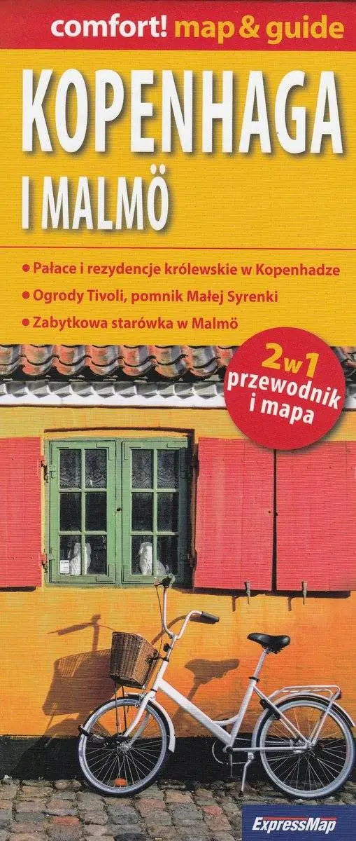 Książka - Kopenhaga i Malmo 2w1. Przewodnik i mapa