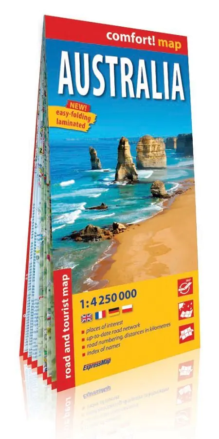 Książka - Australia. Mapa 1:4 250 000