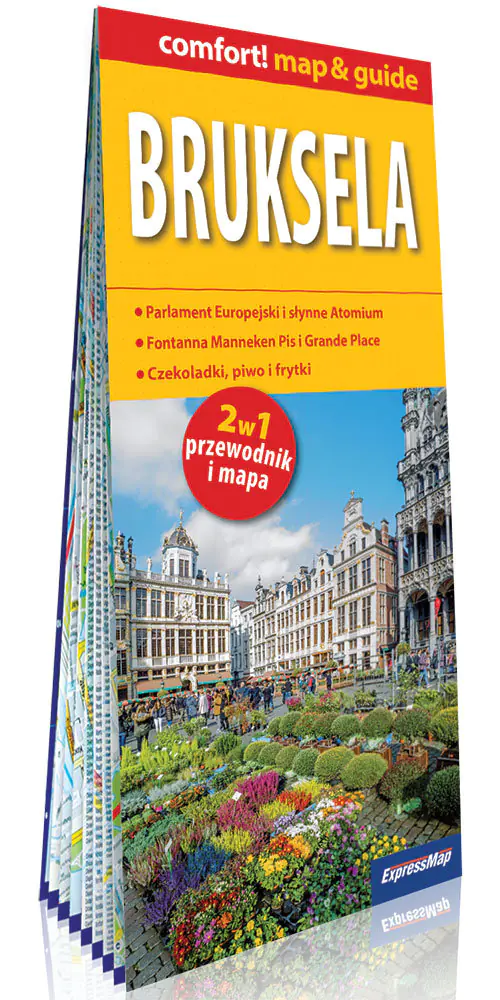 Książka - Bruksela 2w1. Przewodnik i mapa