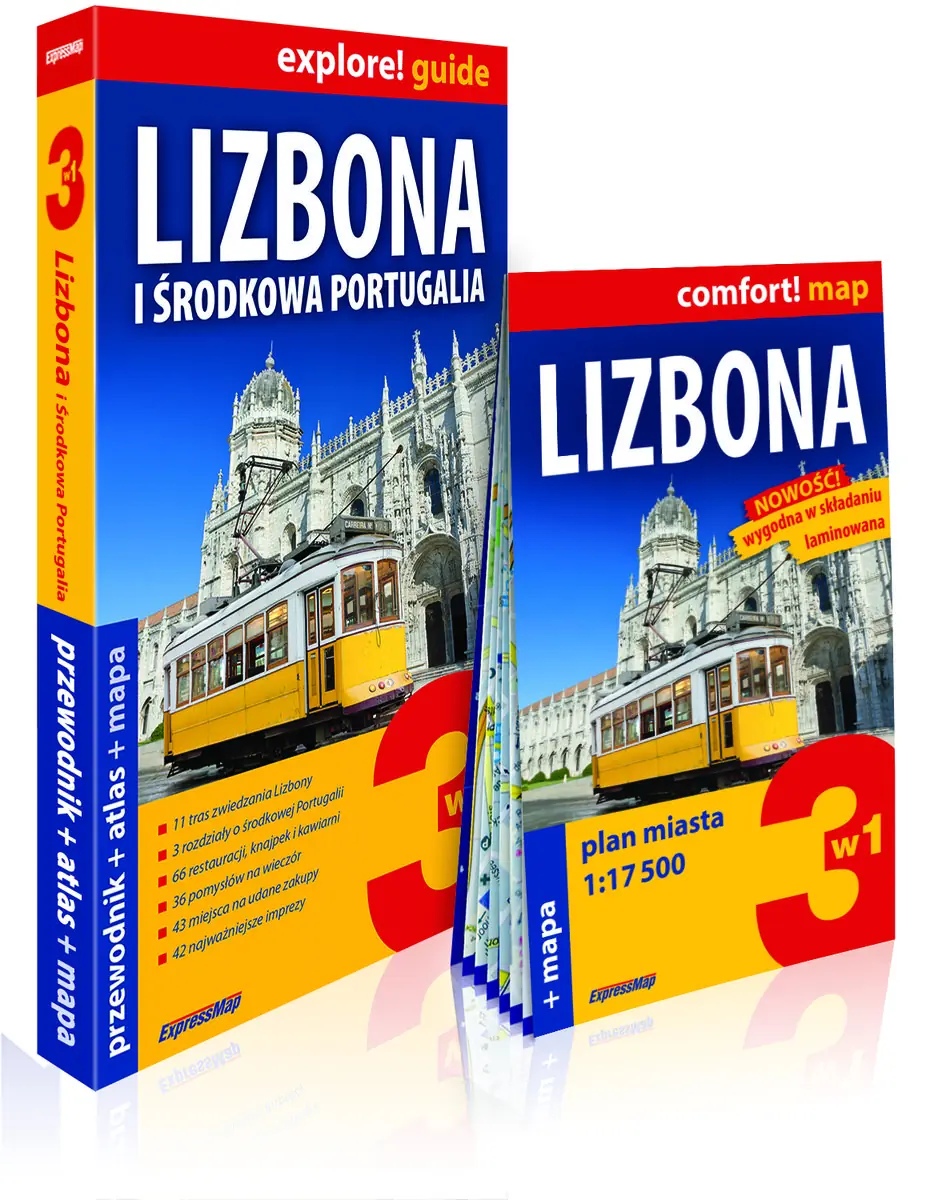 Książka - Lizbona i Środkowa Portugalia 3w1: Przewodnik + atlas + mapa