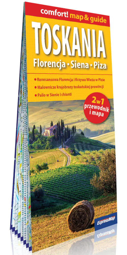 Książka - Toskania. Florencja, Siena, Piza. Mapa i przewodnik