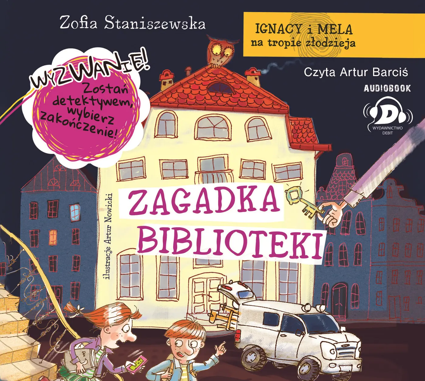 Książka - Zagadka biblioteki. Ignacy i Mela na tropie złodzieja