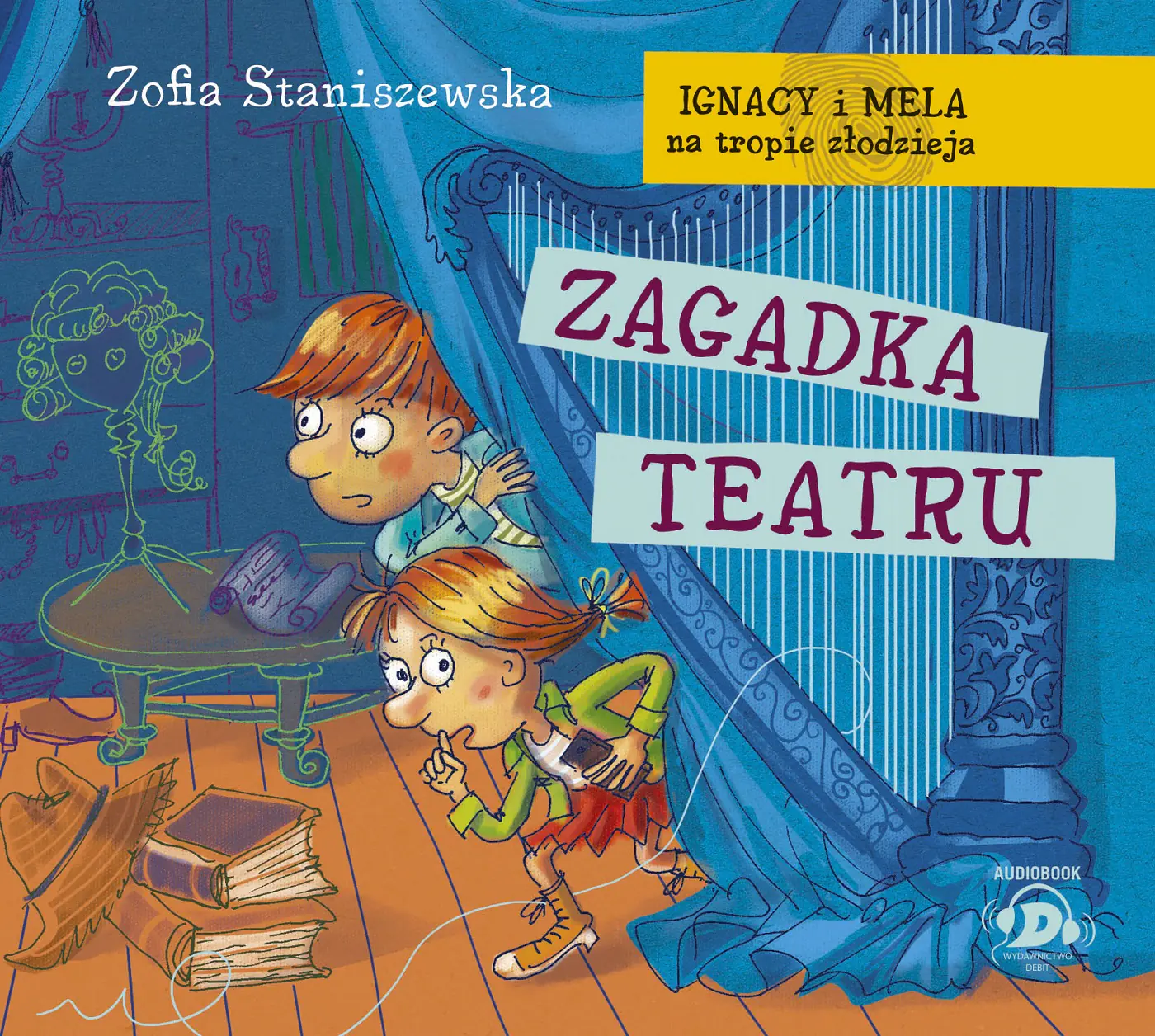 Książka - Zagadka teatru. Ignacy i Mela na tropie złodzieja