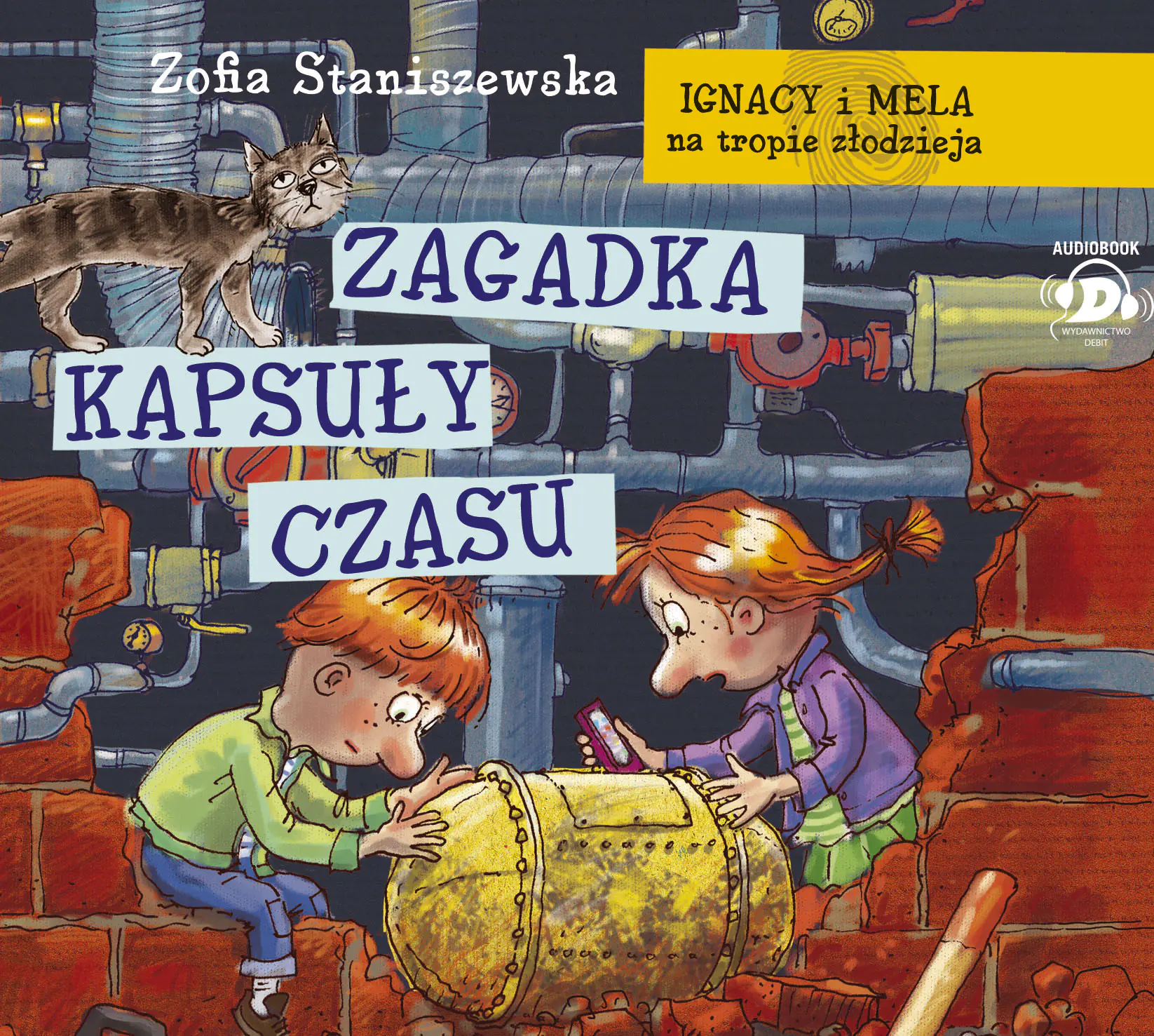 Książka - Zagadka kapsuły czasu. Ignacy i Mela na tropie złodzieja