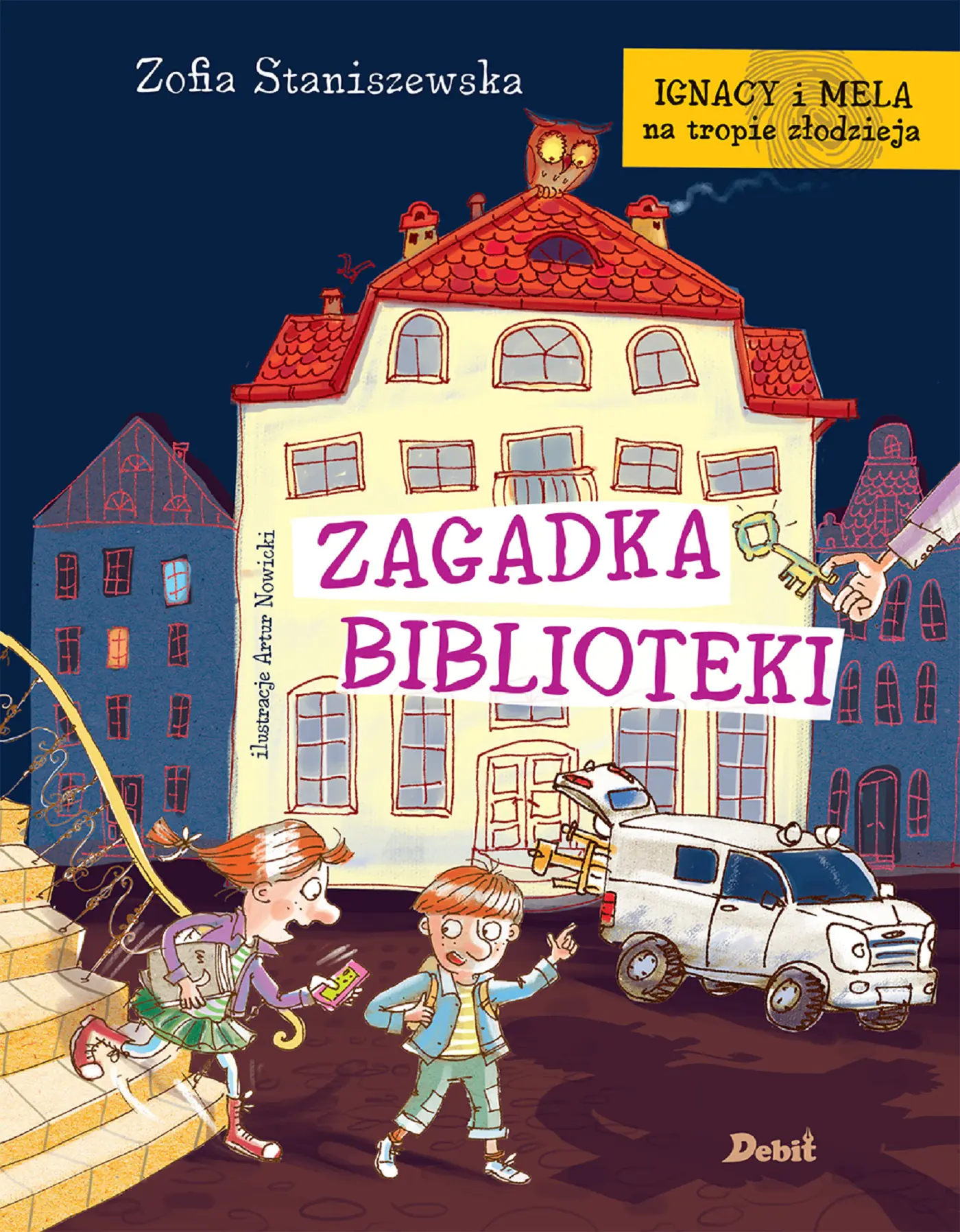 Książka - Ignacy i Mela na tropie złodzieja. Zagadka biblioteki