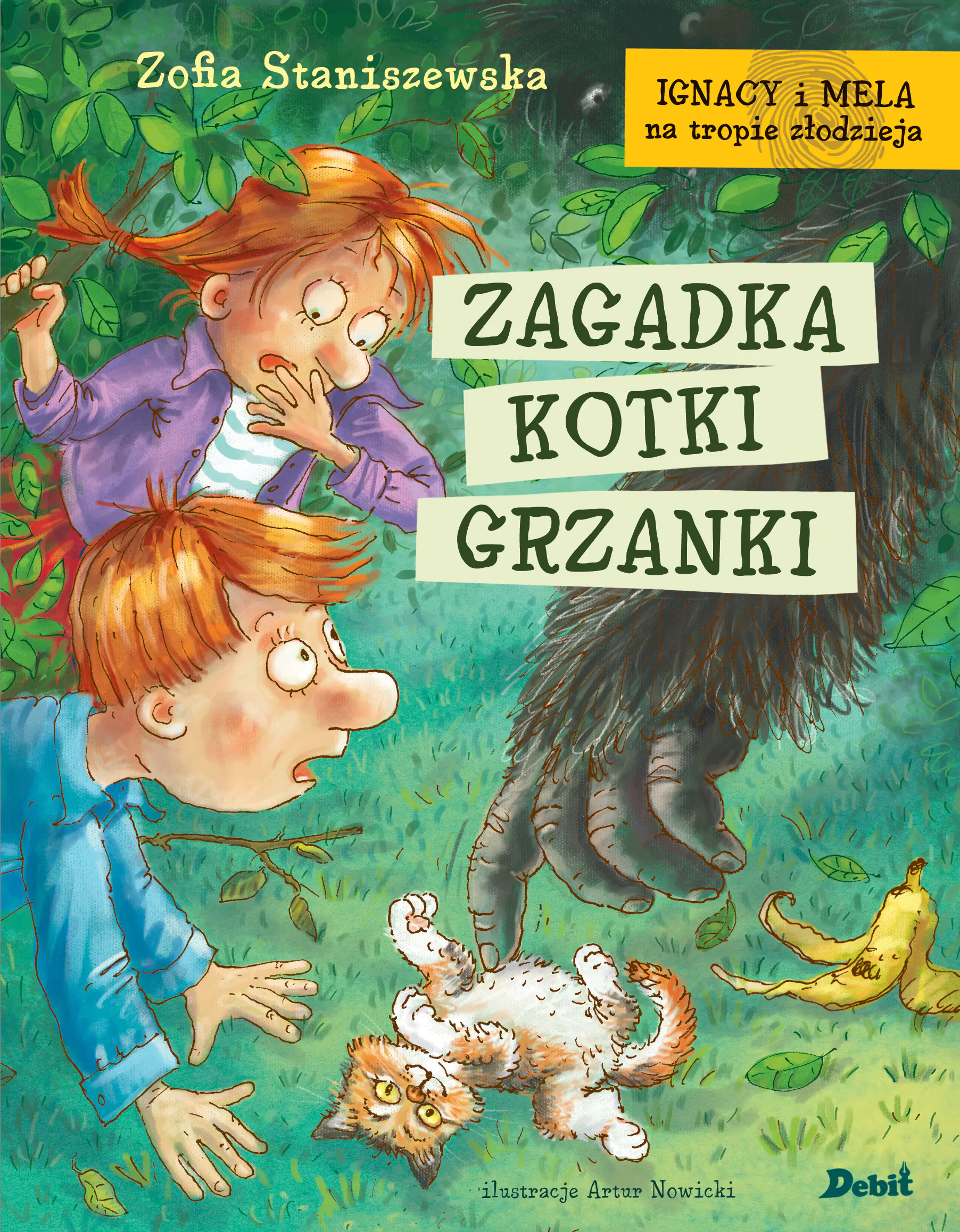 Książka - Zagadka kotki Grzanki. Ignacy i Mela na tropie złodzieja