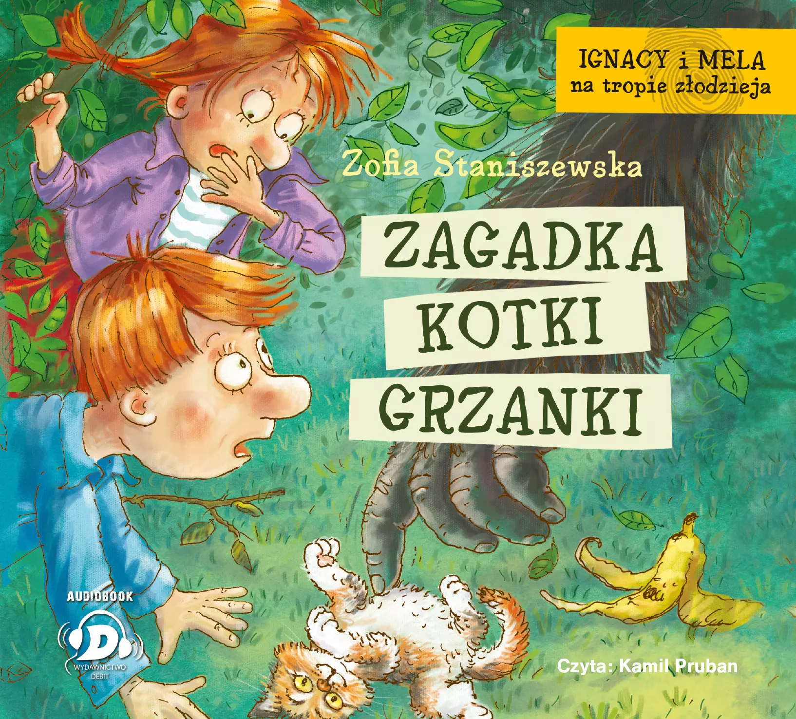 Książka - Zagadka kotki Grzanki. Ignacy i Mela na tropie złodzieja