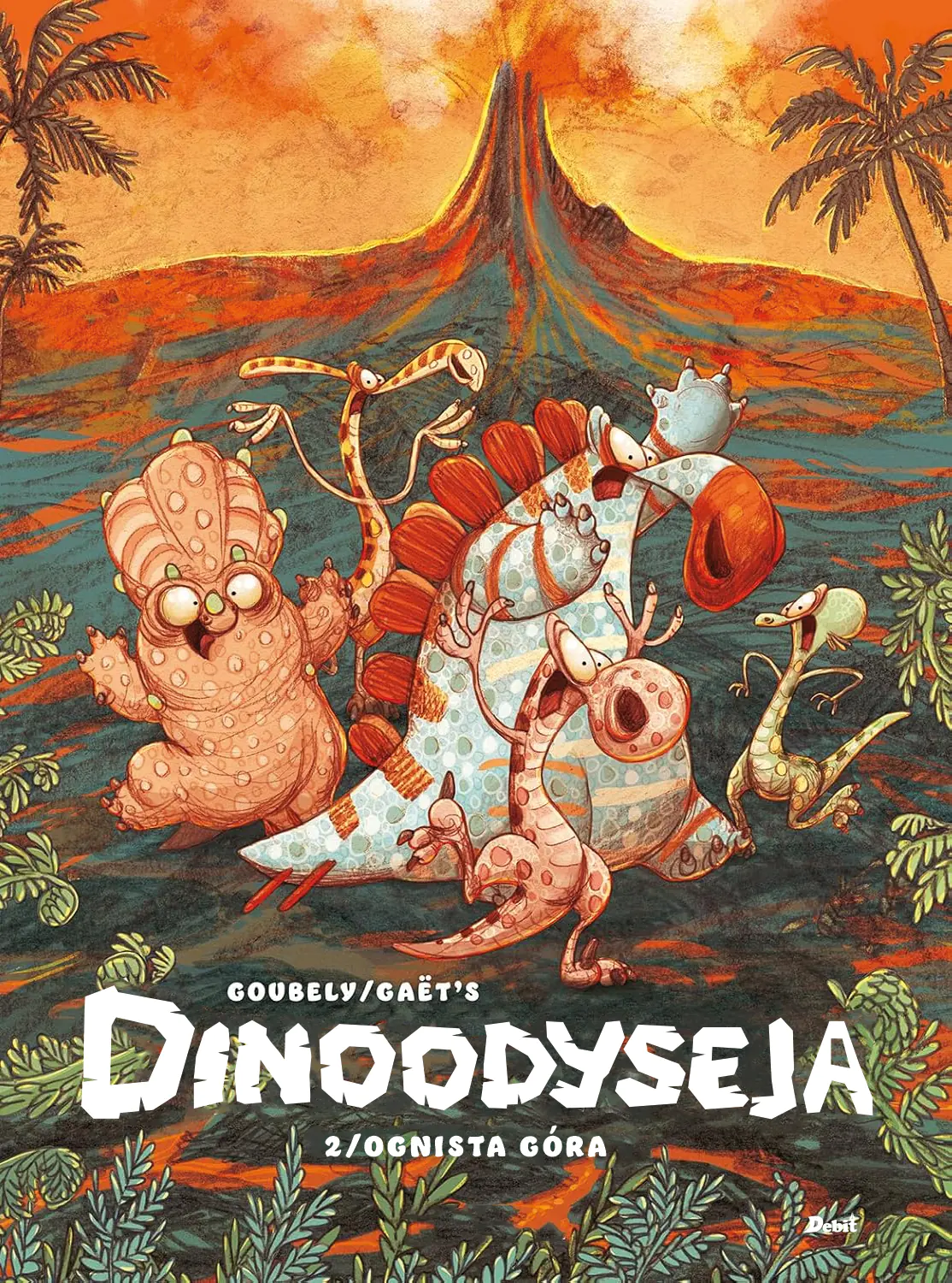 Książka - Dinoodyseja. Ognista góra. Tom 2