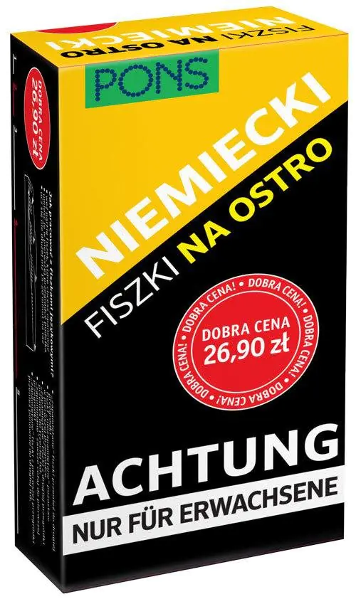 Książka - Fiszki na ostro. Niemiecki