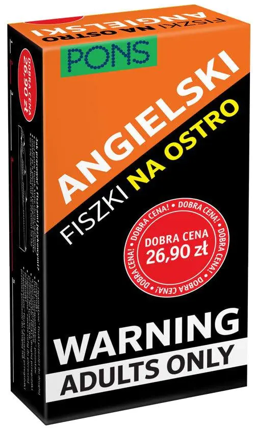 Książka - Fiszki na ostro. Angielski