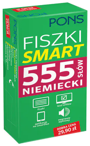 Książka - Fiszki Smart. 555 słów. Niemiecki