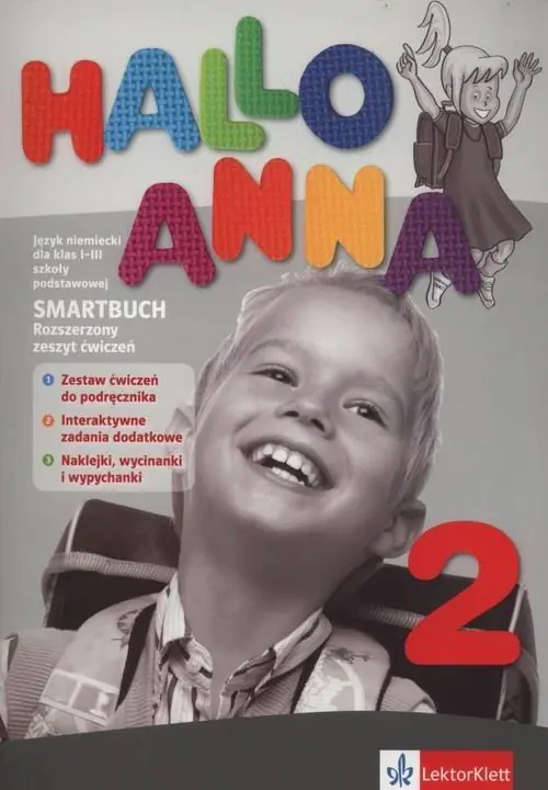 Książka - Hallo Anna 2. Smartbuch. Język niemiecki. Zeszyt ćwiczeń. Klasa 1-3. Szkoła podstawowa