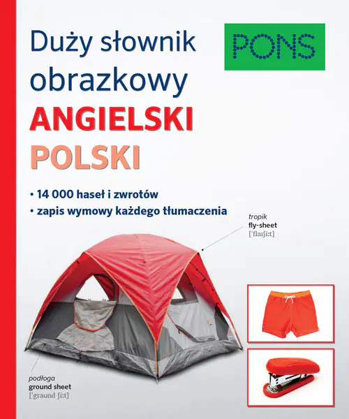Książka - Pons. Duży słownik obrazkowy - angielski, polski
