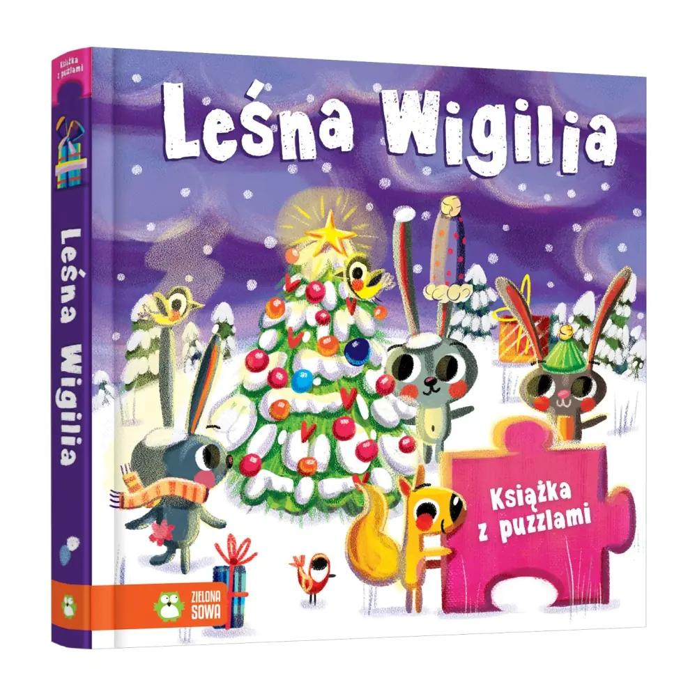 Książka - Książka z puzzlami. Leśna Wigilia