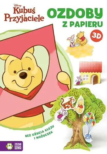 Książka - Ozdoby z papieru 3D. Kubuś i przyjaciele