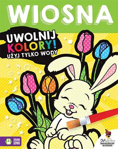Książka - Wiosna. Uwolnij kolory. Użyj tylko wody