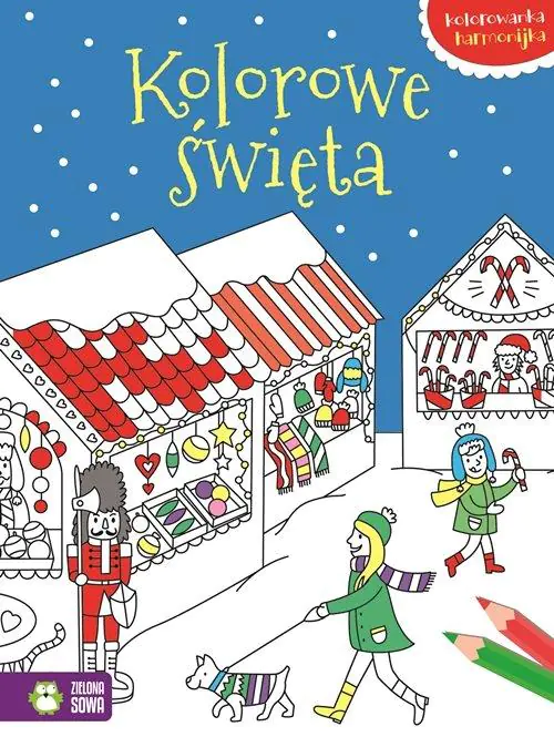 Książka - Kolorowe święta. Kolorowanka harmonijka