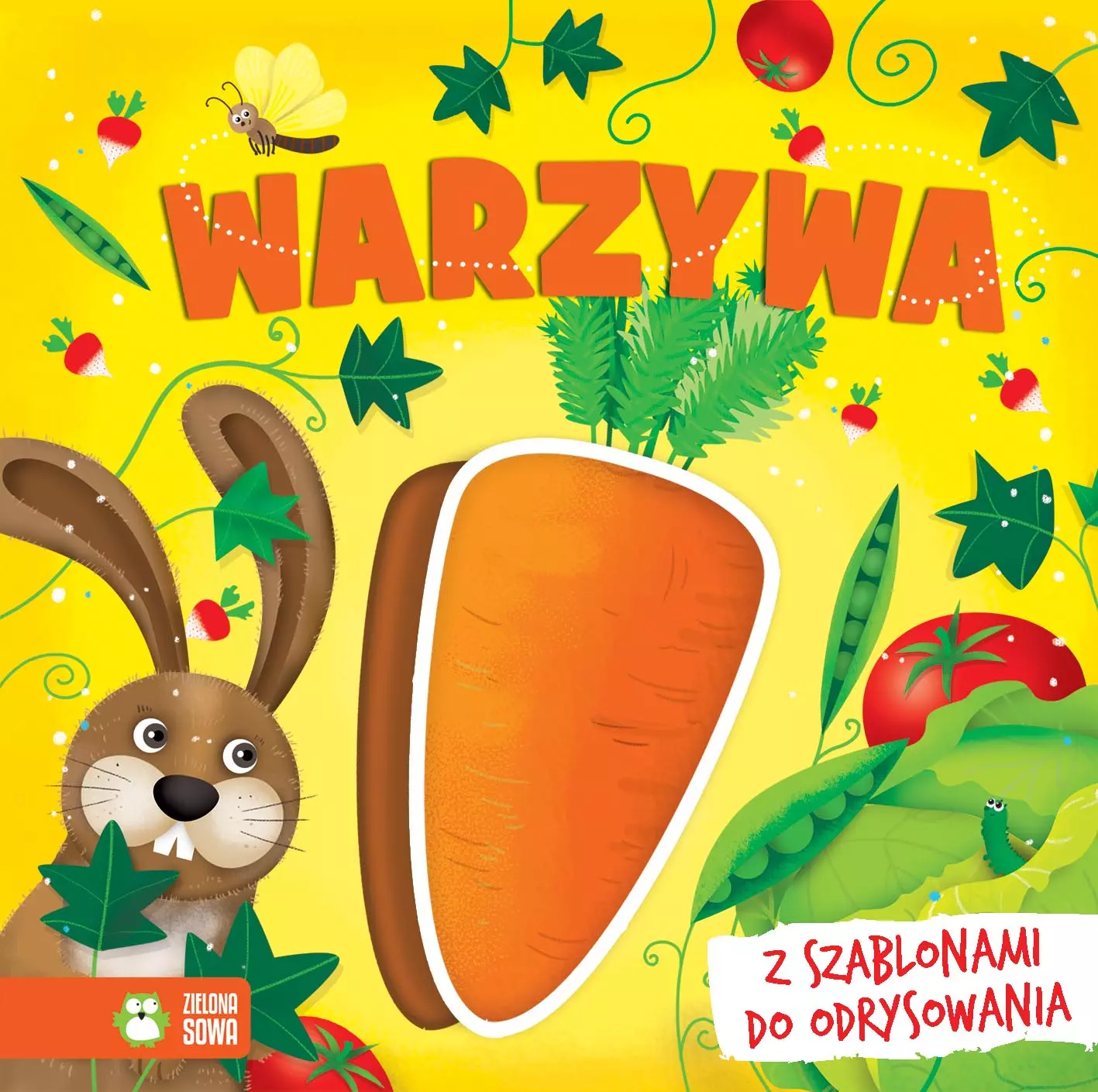 Książka - Książki z szablonami. Wesołe warzywa