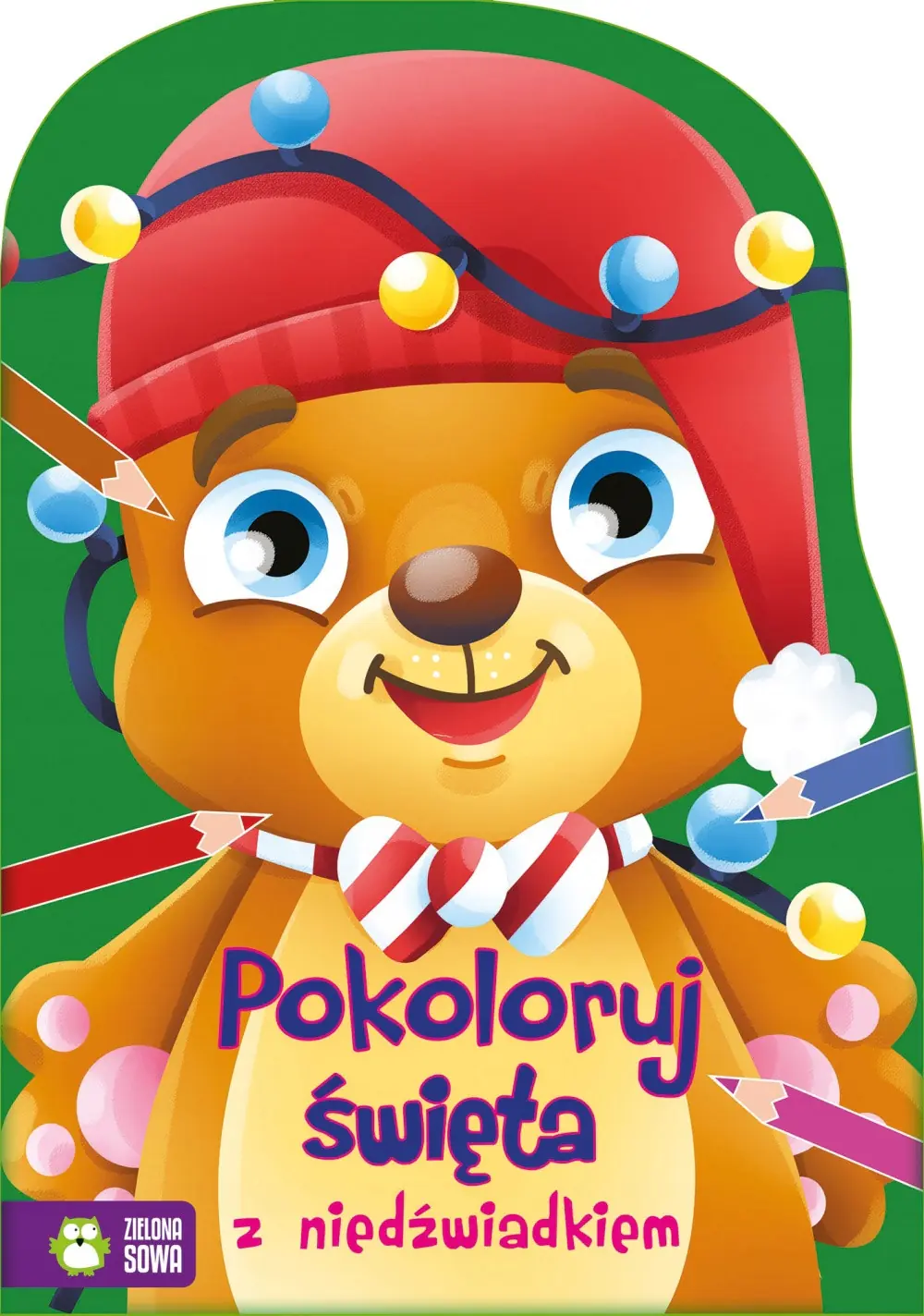 Książka - Pokoloruj święta z niedźwiadkiem