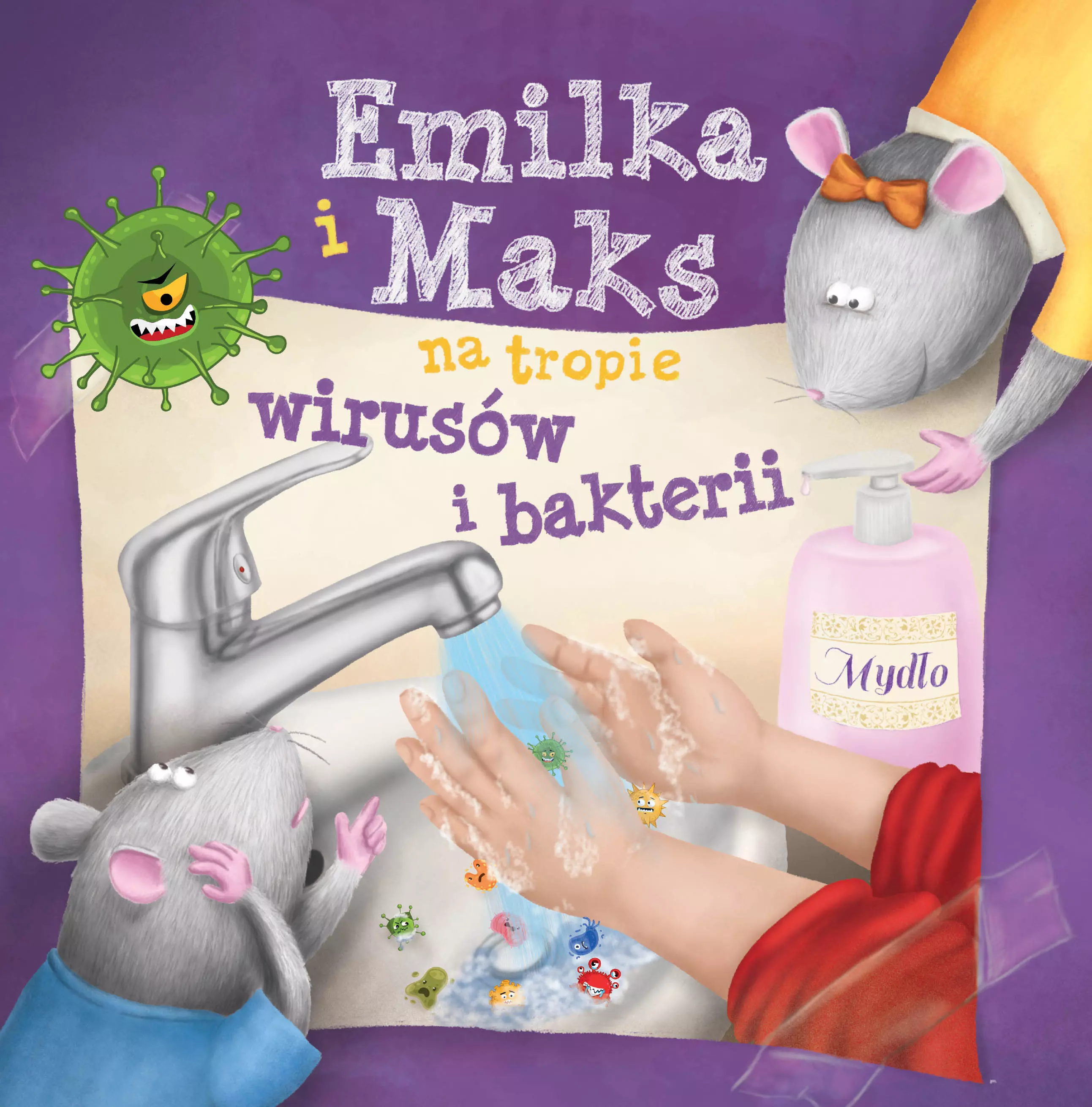 Książka - Emilka i Maks na tropie wirusów i bakterii