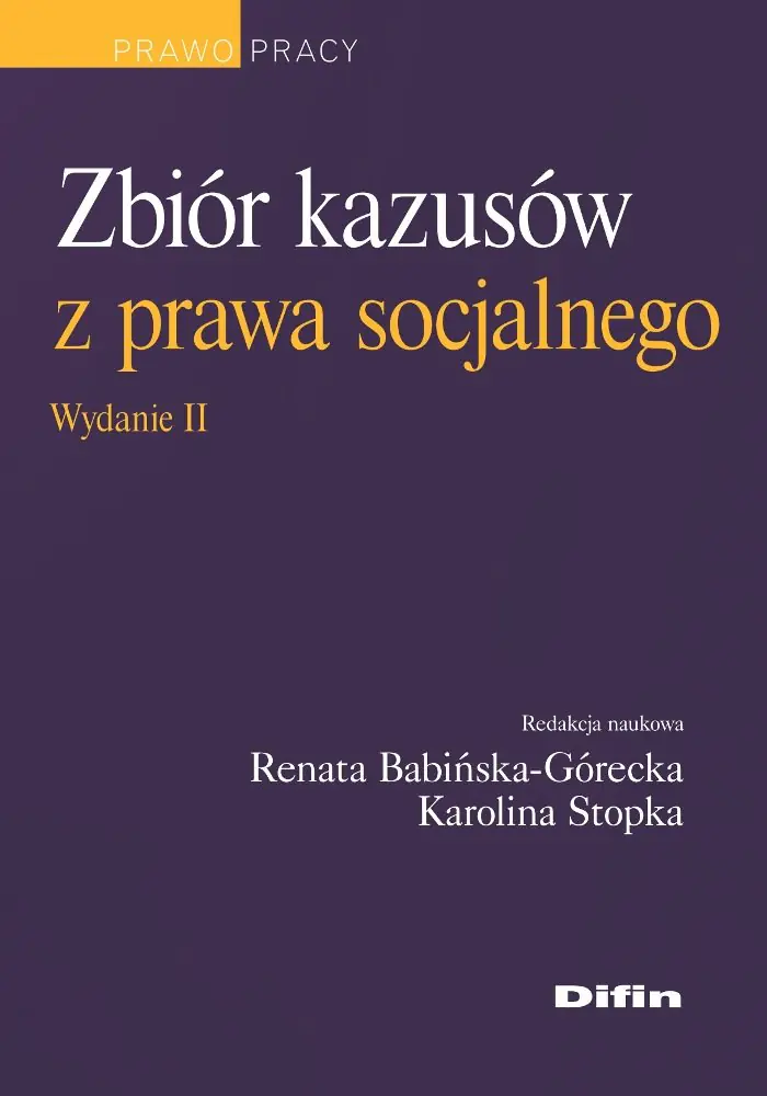 Książka - Zbiór kazusów z prawa socjalnego