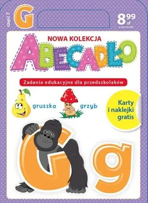 Książka - Abecadło. Zadania edukacyjne dla przedszkolaków. Część 7. Literka G