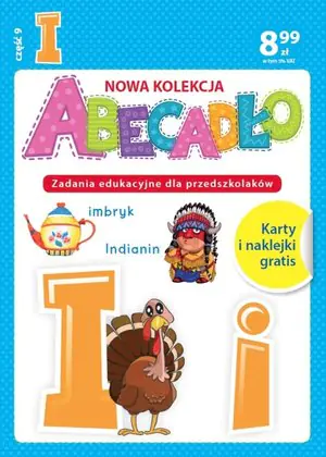 Książka - ABECADŁO Zadania edukacyjne dla przedszkolaków - literka I. Część 9