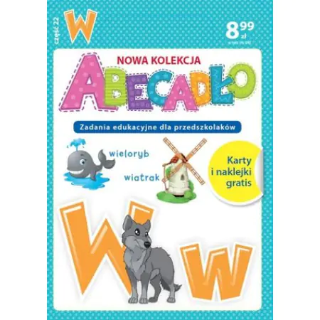Książka - ABECADŁO Zadania edukacyjne dla przedszkolaków - literka W. Część 22
