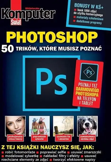 Książka - Komputer Świat PHOTOSHOP 50 trików