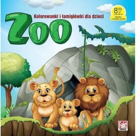 Książka - Zoo. Kolorowanki i łamigłówki dla dzieci.  Fakt edukacja 7/2018