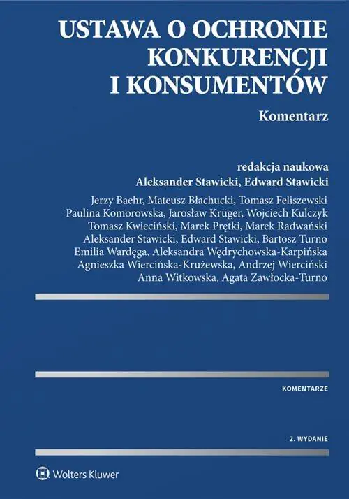 Książka - Ustawa o ochronie konkurencji i konsumentów Komentarz