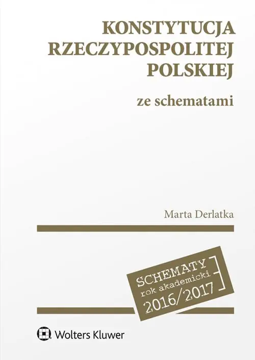 Książka - Konstytucja Rzeczypospolitej Polskiej ze schematam