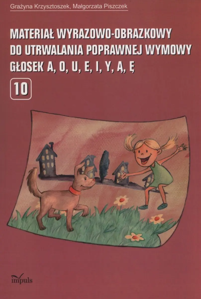 Książka - Materiał wyrazowo-obrazkowy..głosek A,O,U,E