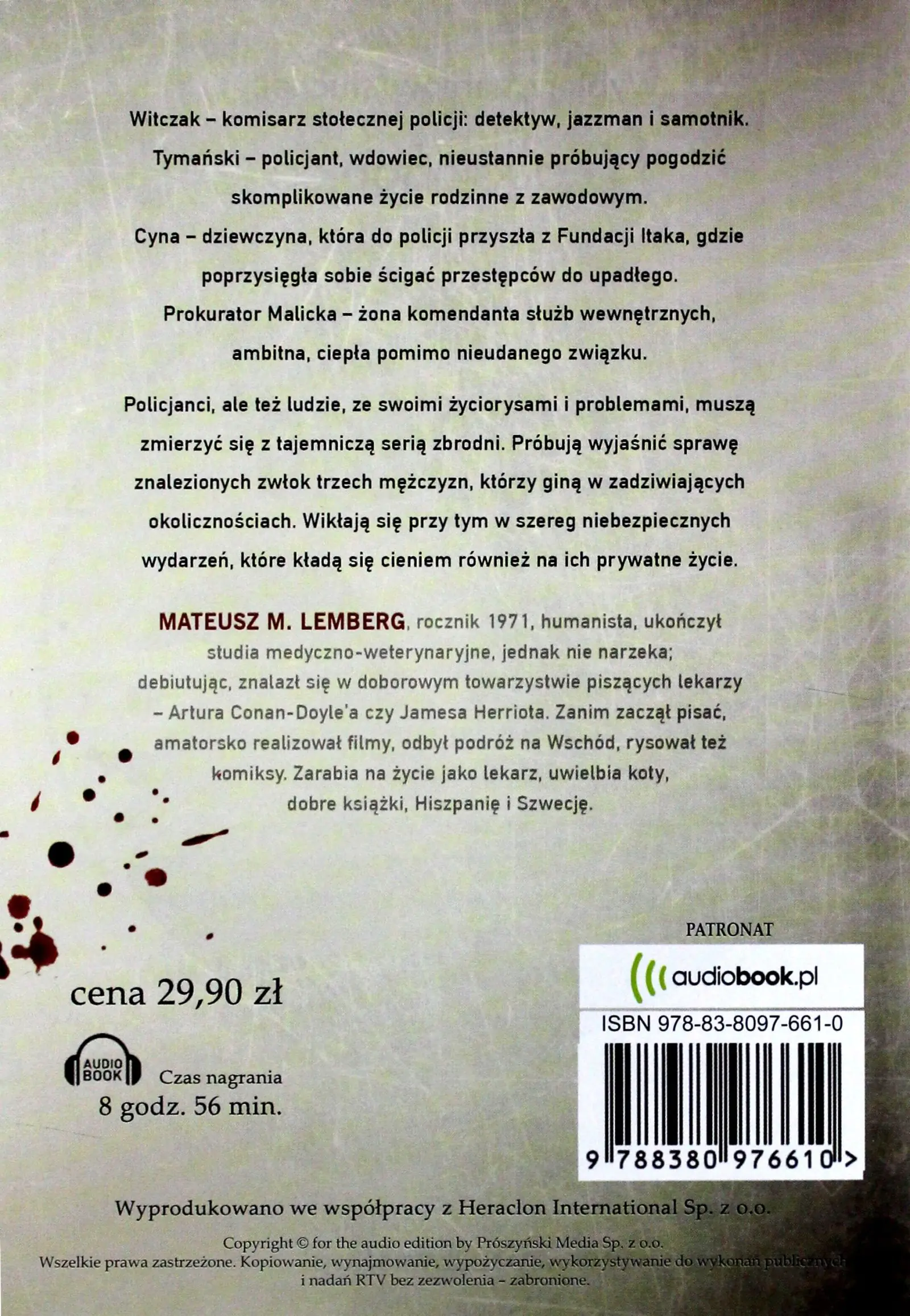 Książka - Zasługa nocy audiobook