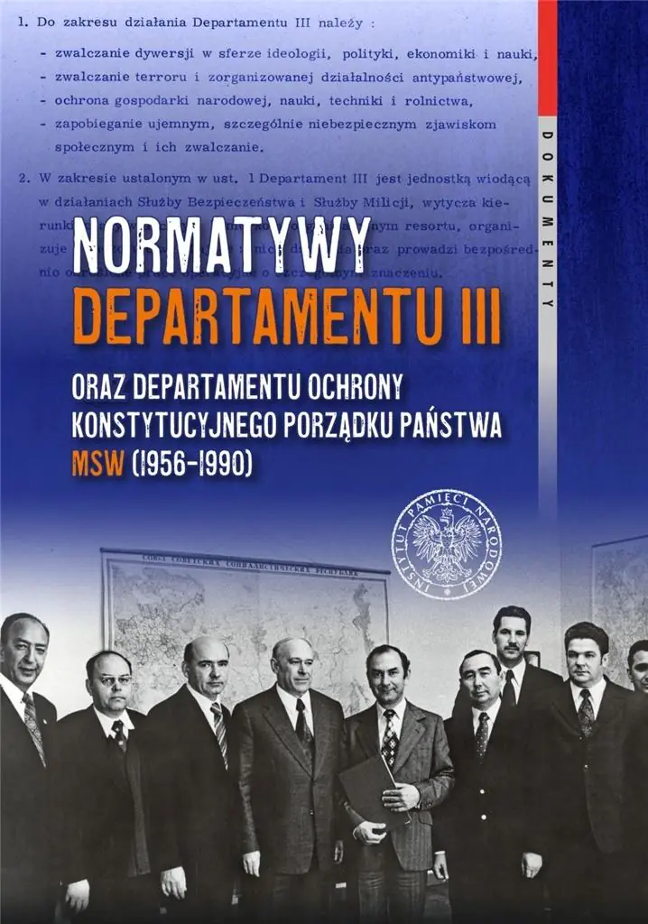 Książka - Normatywy Departamentu III oraz Departamentu...