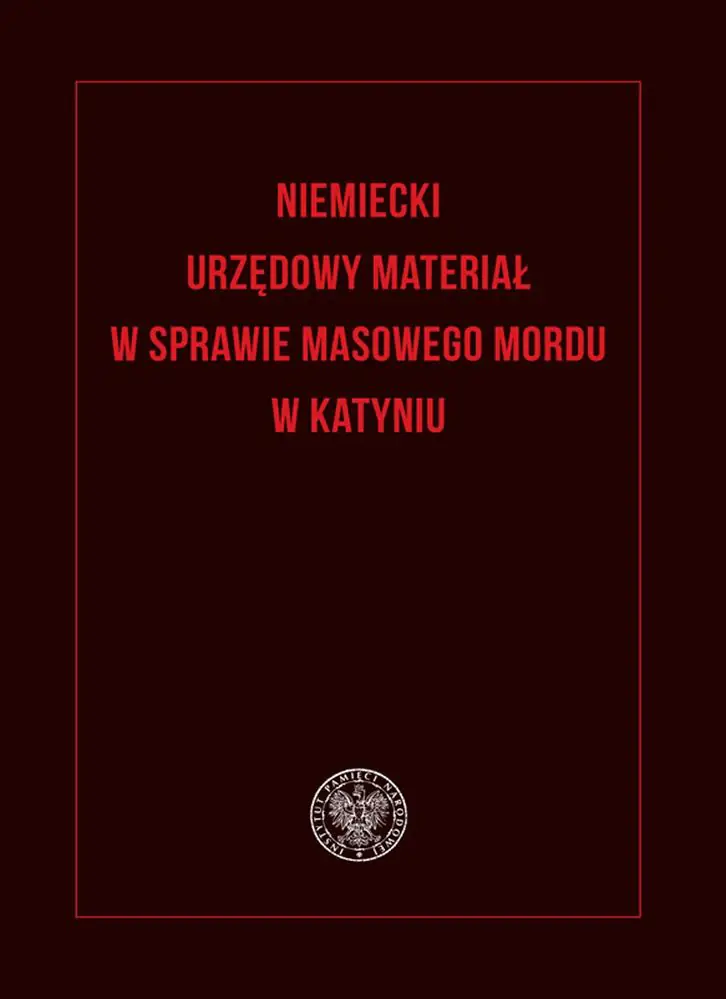 Książka - Niemiecki urzędowy materiał w sprawie masowego...