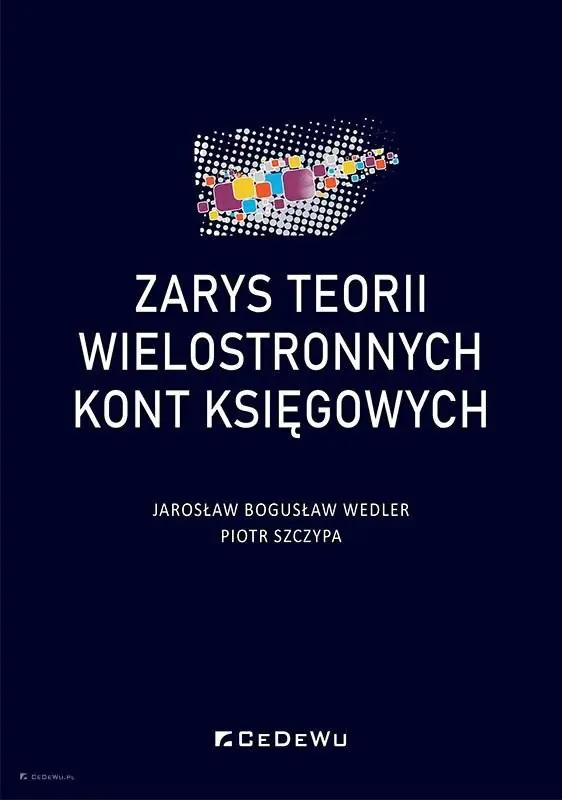 Książka - Zarys teorii wielostronnych kont księgowych