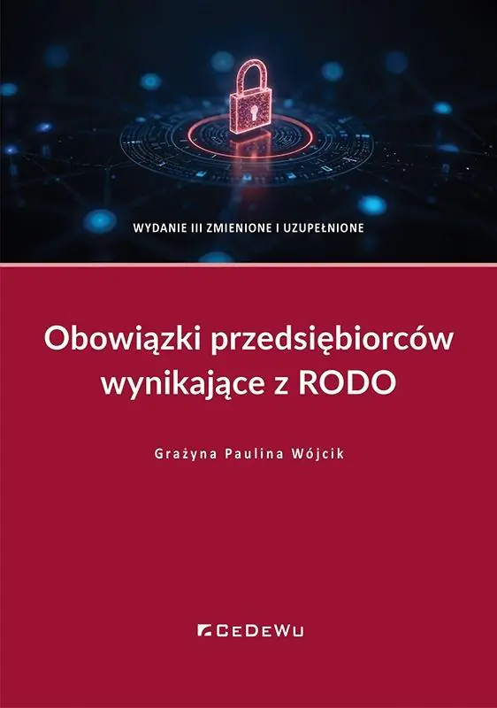 Książka - Obowiązki przedsiębiorców wynikające z RODO
