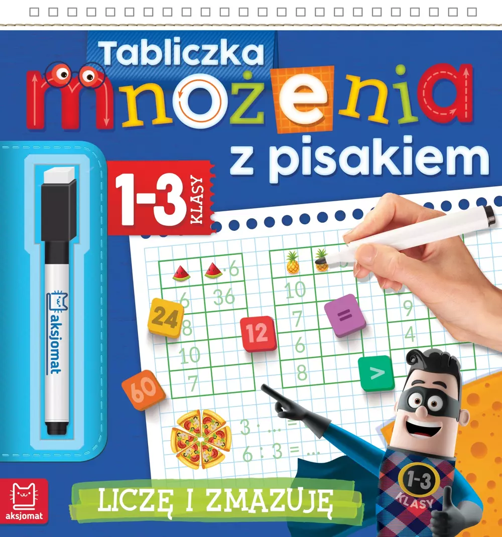 Książka - Liczę i zmazuję. Tabliczka mnożenia z pisakiem. Klasy 1-3