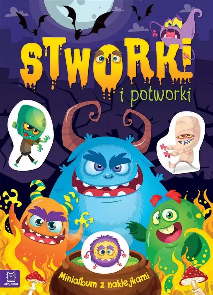 Książka - Aksjomat, minialbum z naklejkami, Stworki i potworki