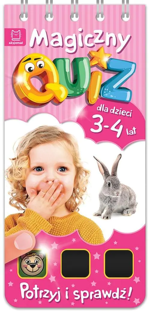 Książka - Magiczny quiz dla dzieci 3-4 lata. Różowy